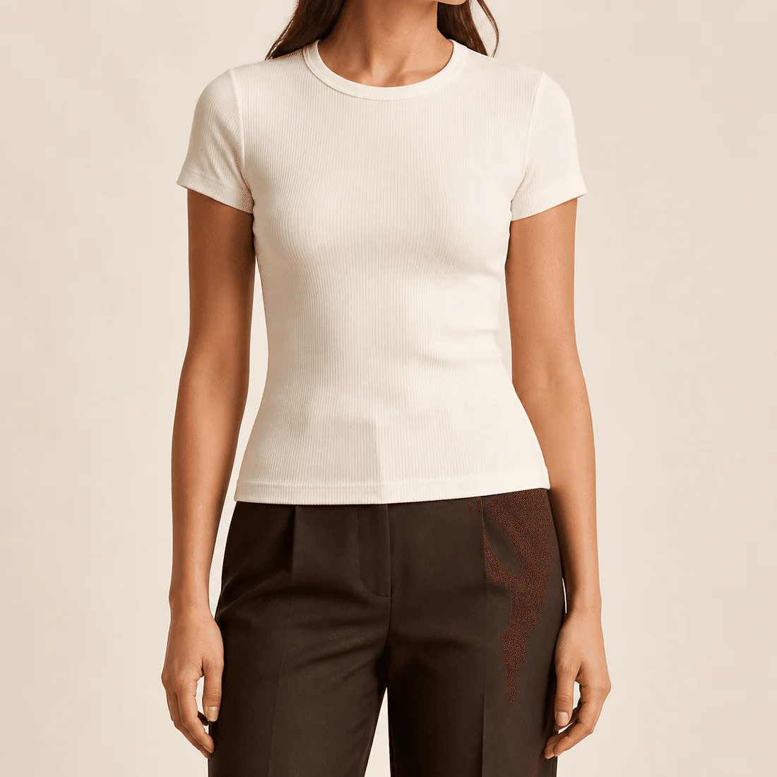 Mara Ribbed Crew Tee