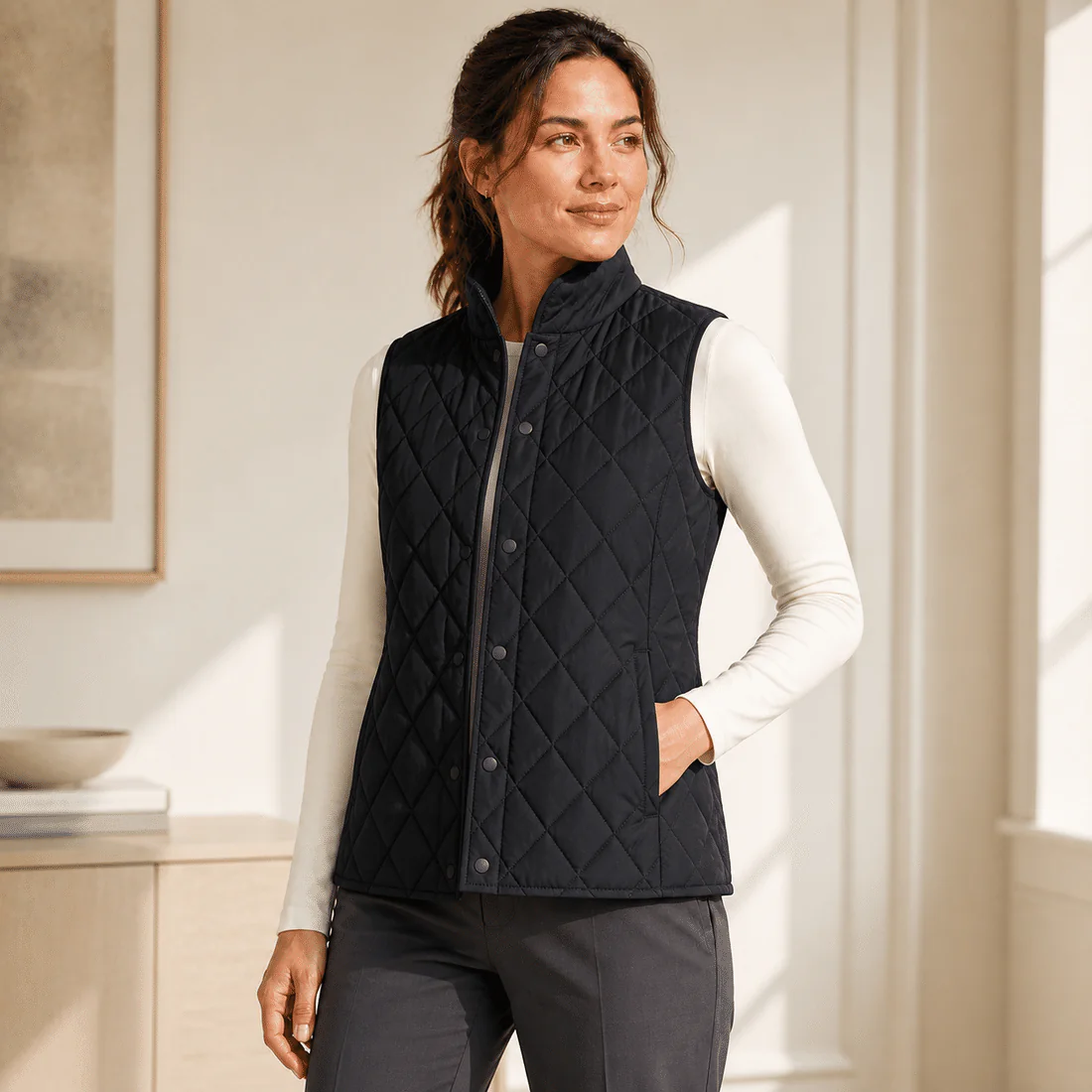 Monique Quilted City Vest